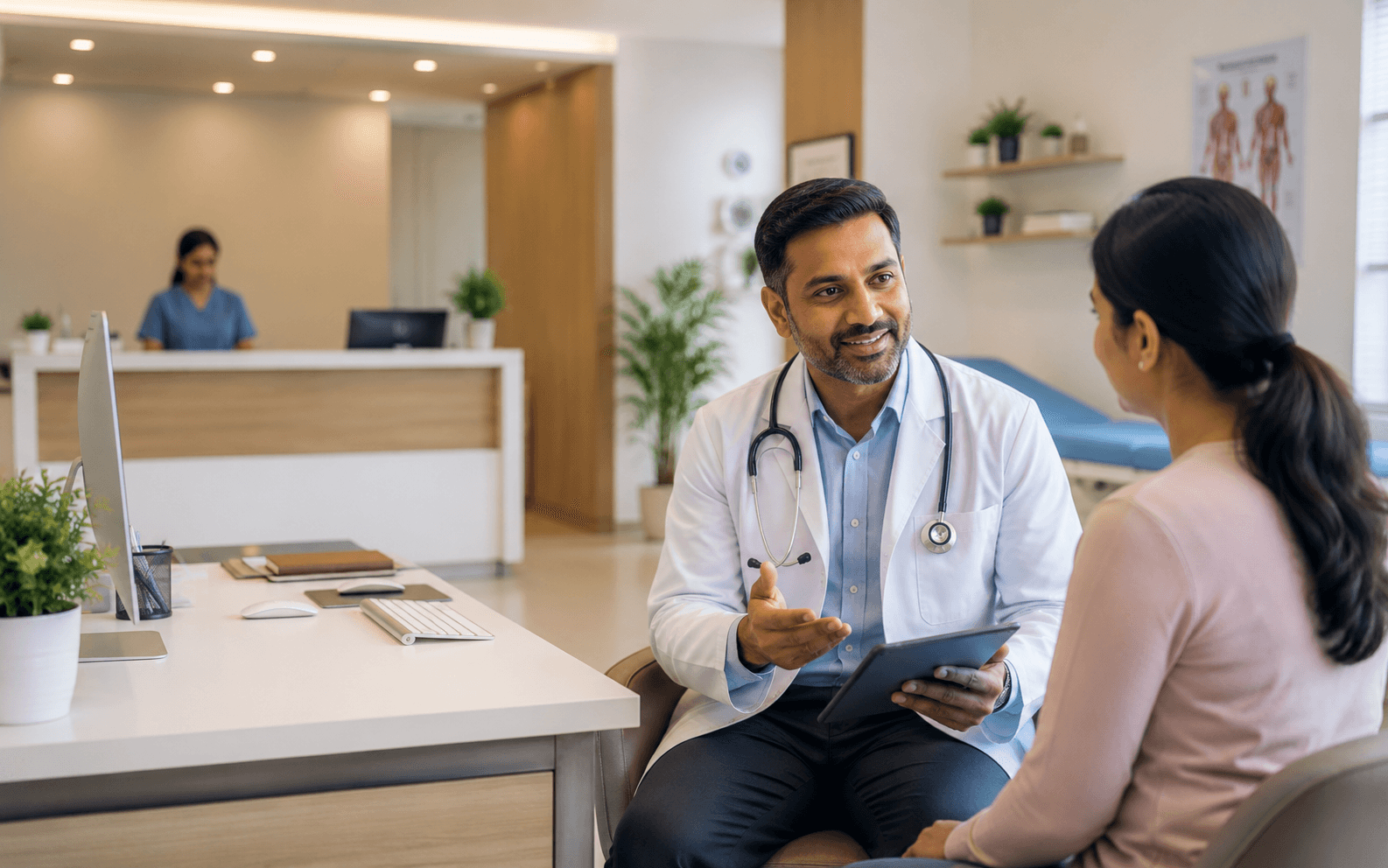 Modern single doctor clinic using Nirvia Health